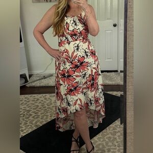 Catherine Malandrino Floral High Low Dress